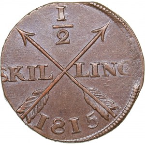 Sweden 1/2 skilling 1815