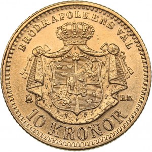 Sweden 10 kronor 1883 - Oskar II (1872-1907)