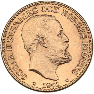 Sweden 10 kronor 1901 - Oskar II (1872-1907)