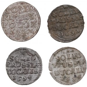 Germany - Prussia solidus 1622, 1693, 1694, 1695 (4)