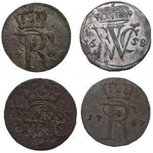 Germany - Prussia solidus 1658, 1765, 1766, 1767 (4)