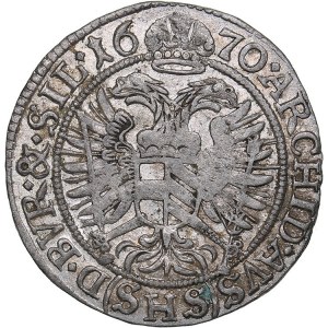 Germany - Silesia 3 kreuzer 1670