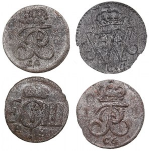 Germany - Prussia solidus 1694, 1705, 1707, 1725 (4)