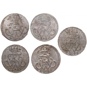 Germany - Prussia solidus 1733, 1734, 1737, 1737 (5)