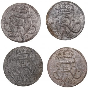 Germany - Prussia solidus 1733, 1734, 1737, 1738 (4)