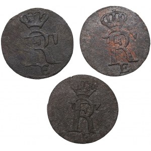 Germany - Prussia solidus 1775, 1780, 1786 (3)