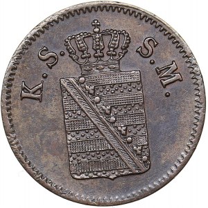 Germany - Saxony-Albertine 1 pfennig 1859 F
