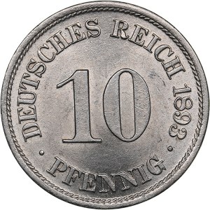 Germany 10 pfennig 1893 A