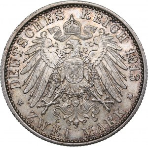 Germany - Prussia 2 mark 1913 A 25th Year of Reign