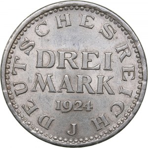 Germany - Weimar Republic 3 reichsmark 1924 J