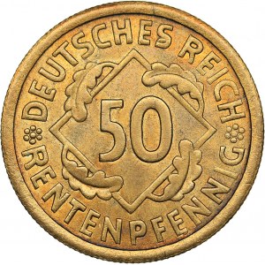 Germany - Weimar Republic 50 rentenpfennig 1924 A