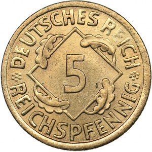 Germany - Weimar Republic 5 reichspfennig 1925 A