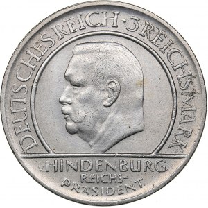 Germany - Weimar Republic 3 reichsmark 1929 D Paul von Hindenburg