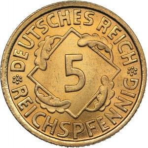 Germany - Weimar Republic 5 reichspfennig 1935 A