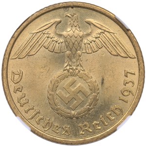 Germany 10 reichspfennig 1937 A - NGC MS 64