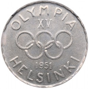 Finland 500 markkaa 1951-H Olympics - NGC MS 62