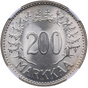 Finland 200 markkaa 1958 S - NCG MS 67
