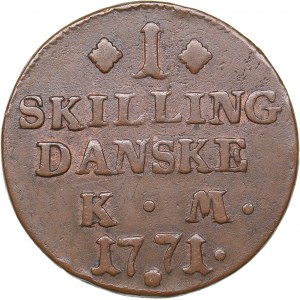 Denmark 1 skilling 1771