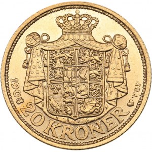 Denmark 20 kroner 1908