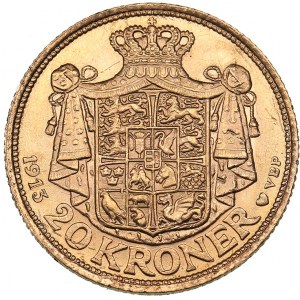 Denmark 20 kroner 1913