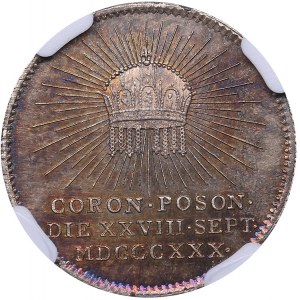 Hungary medal Poson Coronation 1830 - NGC MS 63