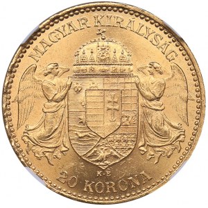 Hungary 20 corona 1896 KB - NGC MS 62
