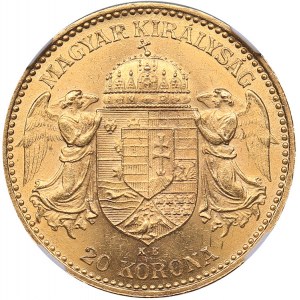 Hungary 20 corona 1896 KB - NGC MS 62