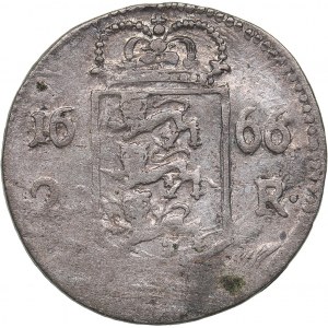 Reval 2 öre 1666 - Karl XI (1660-1697)