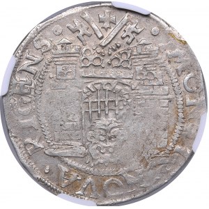 Riga 1/2 mark 1558 - Wilhelm Fürstenberg (1557-1559) - NGC MS 61