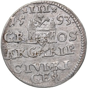 Riga 3 grosz 1593 - Sigismund III (1587-1632)
