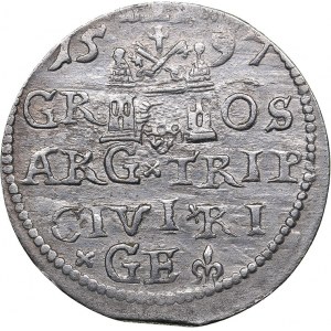 Riga - Poland 3 grosz 1597 - Sigismund III (1587-1632)