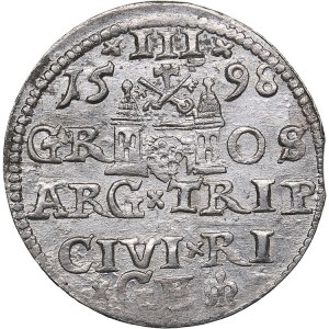 Riga - Poland 3 grosz 1598 - Sigismund III (1587-1632)