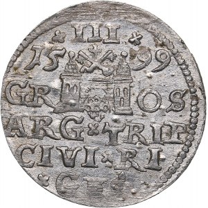 Riga - Poland 3 grosz 1599 - Sigismund III (1587-1632)