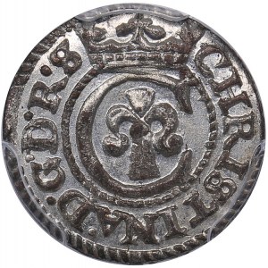 Riga - Sweden Solidus 1643 - Kristina (1632-1654) - PCGS MS64