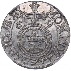 Riga - Sweden 1/24 taler 1669 - Karl XI (1660-1697) - NGC MS 66