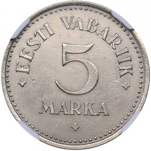 Estonia 5 marka 1924 - NGC AU Details