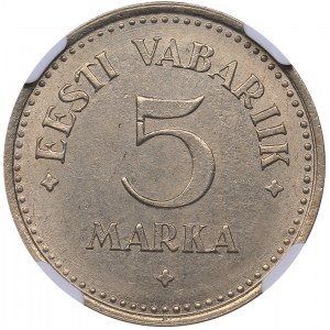 Estonia 5 marka 1924 - NGC MS 62