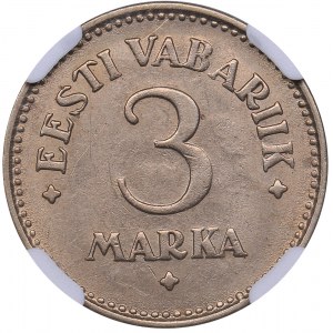 Estonia 3 marka 1925 - NGC MS 61