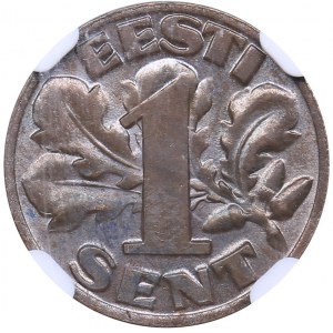 Estonia 1 sent 1929 - NGC MS 63 BN