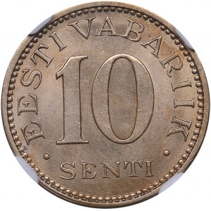 Estonia 10 senti 1931 - NGC MS 65