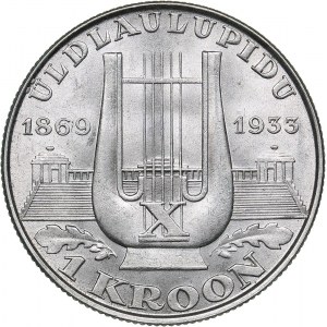 Estonia 1 kroon 1933 Song Festival