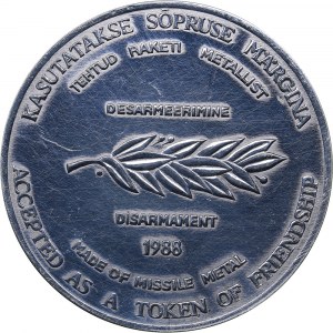 Estonia medal Estonian peace commitee, 1988