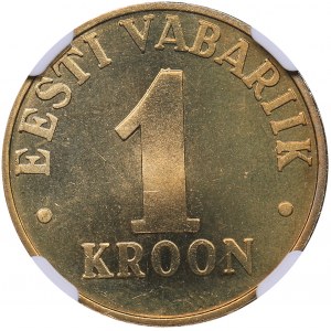 Estonia 1 kroon 2003 - NGC MS 66