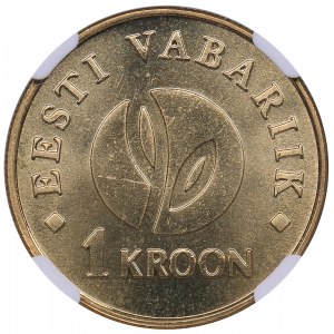 Estonia 1 kroon 2008 - NGC MS 67