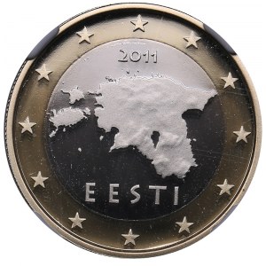 Estonia 1 euro 2011 - NGC PF 69 Ultra Cameo