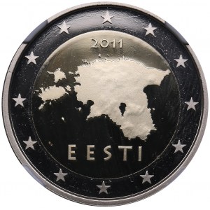 Estonia 2 euro 2011 - NGC PF 69 Ultra Cameo