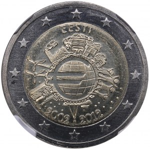 Estonia 2 euro 2012 - NGC MS 66