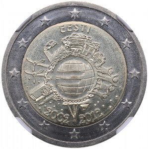 Estonia 2 euro 2012 - NGC MS 67