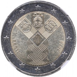 Estonia 2 euro 2018 - NGC MS 66