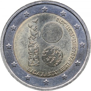 Estonia 2 euro 2018 - Mint error